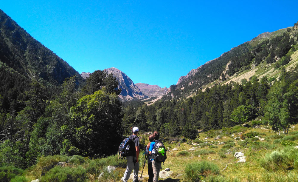 Freedom trail Pyrenees trek. Mantet natural reserve